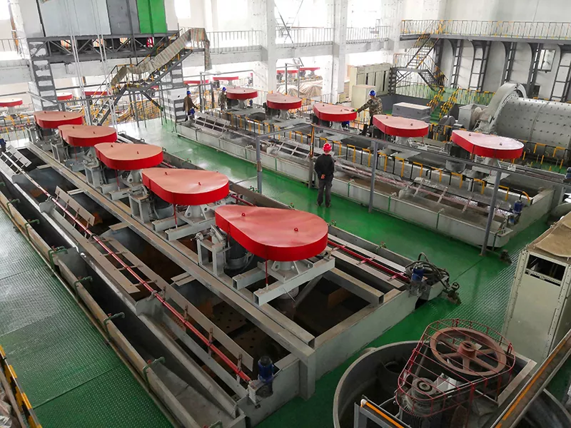 Samo-aspirované mechanické flotačné bunky pre hrubé granule